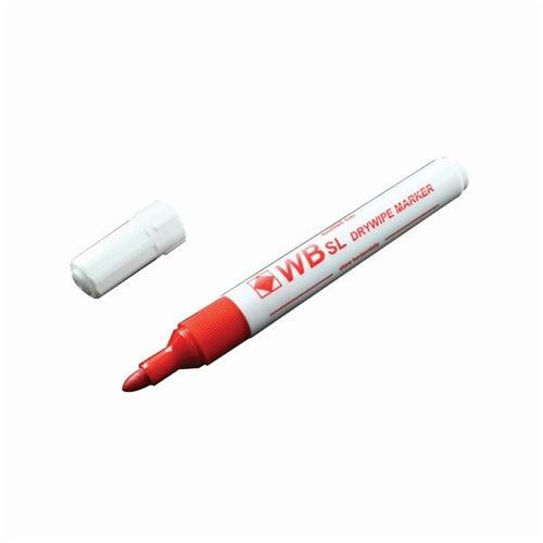 Red Whiteboard Marker Pens Bullet Tip (Pack of 10)