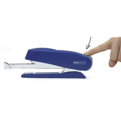 Rapesco Luna Half Strip Stapler Heavy Duty Blue