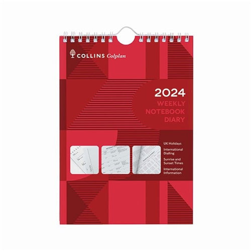 Collins Weekly Notebook Diary 2024