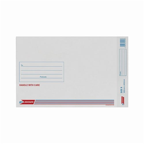 GoSecure Bubble Envelope Size 9 Internal Dimensions 290x435mm White (Pack of 50)