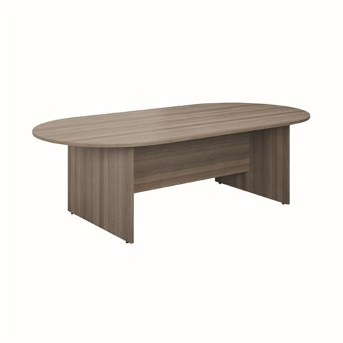 Jemini D-End Meeting Table 1800x1000x730mm Grey Oak