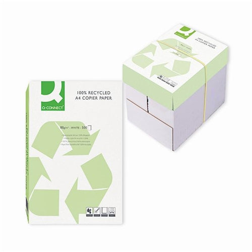 Q-Connect A4 Recycled Copier Paper 80gsm (2500 Sheets5 Reams)