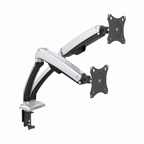 Contour Ergonomics Double Monitor Arm BlackSilver