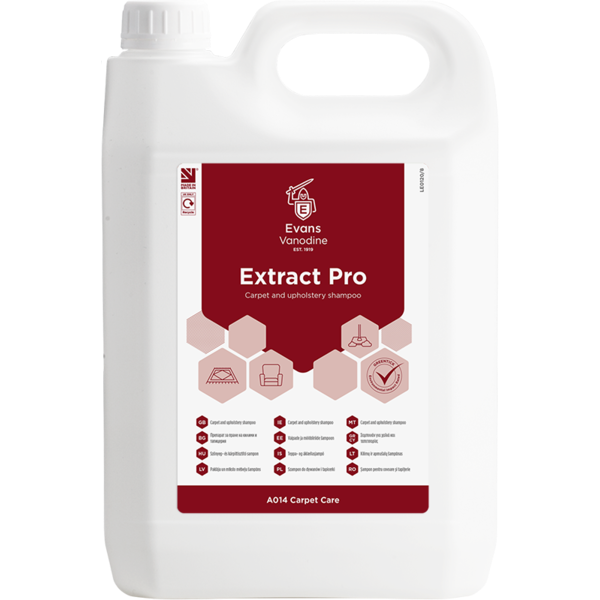 Extract Pro - carpet and upholstery shampoo 5L