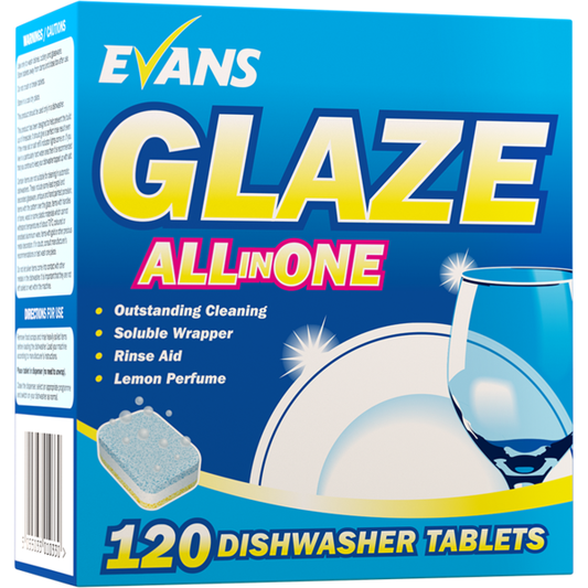 Glaze (120 tablets) -all in one dish wash tablets.