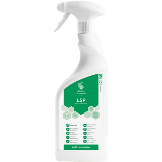 Liquid Spray Polish 750ml (x6) - multi-surface liquid spray polish and cleaner.