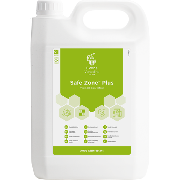 Safezone Plus 5L - disinfectant cleaner.